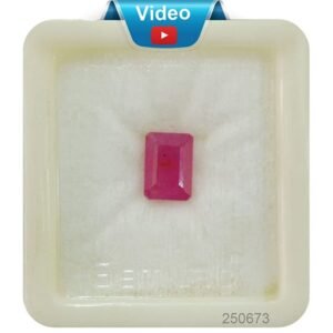 Ruby Stone Natural ( Manik ) Square Cut Kempu Gemstone Natural Certified 2.25 Ct to 15 Ct
