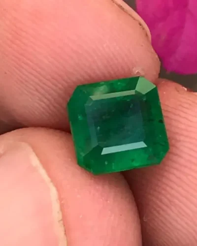 Natural Emerald Stone Natural ( Panna ) Square Cut Certified Pacha Gemstone 2.25 Ct to 15 Ct