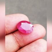 Natural Ruby Stone Natural ( Manik ) Oval Cut Kempu Gemstone Natural Certified 2.25 Ct to 15 Ct