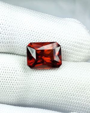 Natural Hessonite Garnet Stone Natural (gomed ) Square Cut Gomedakam Gemstone 2.25 Ct to 15 Ct