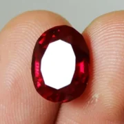 Natural Ruby Stone Natural ( Manik ) Oval Cut Kempu Gemstone Natural Certified 2.25 Ct to 15 Ct