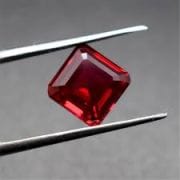 Ruby Stone Natural ( Manik ) Square Cut Kempu Gemstone Natural Certified 2.25 Ct to 15 Ct