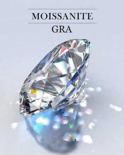 Natural GRA Certified  Moissanite Stone Natural Loose Diamond Gemstone 0.25 Ct to 15 Ct  ( 4 MM to 20 MM )