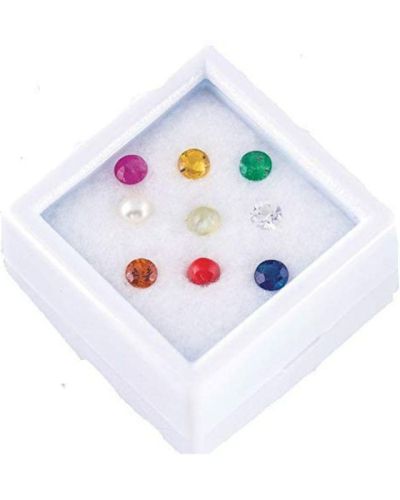 Natural Certified Navratna Stones 9 navratna gems for Unisex 2 MM to 5 MM Size