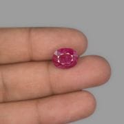 Natural Ruby Stone Natural ( Manik ) Oval Cut Kempu Gemstone Natural Certified 2.25 Ct to 15 Ct