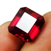 Ruby Stone Natural ( Manik ) Square Cut Kempu Gemstone Natural Certified 2.25 Ct to 15 Ct